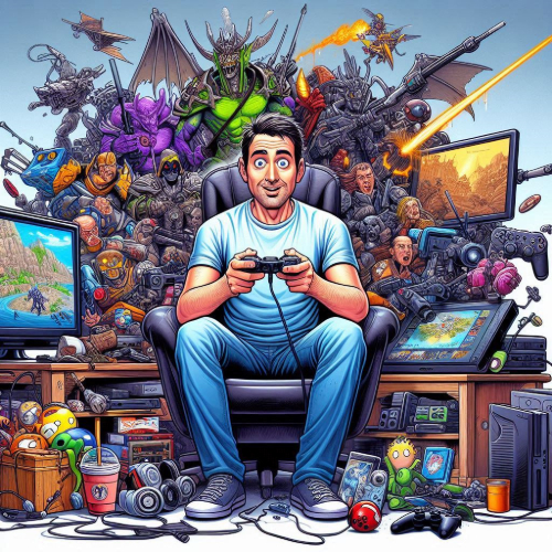The Epic Quest for the Perfect Game: A Satirical Journey for Adult Gamers