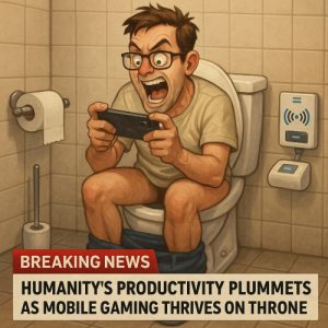 Breaking News: Humanity’s Productivity Plummets as Mobile Gaming Thrives on the Throne