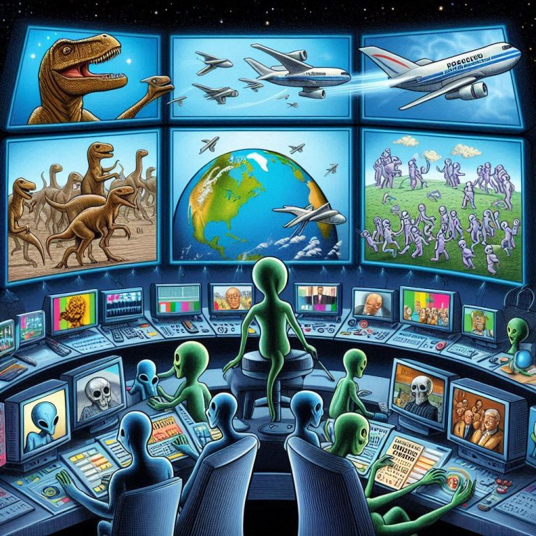 Breaking News: Alien Scientists Confirm Earth Is Just a Galactic Reality Show, Ratings Are Dropping