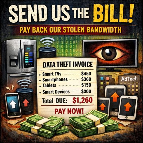 New Consumer Bandwidth Restitution Bill Demands Tech Giants Pay Back “Stolen Internet Packets”