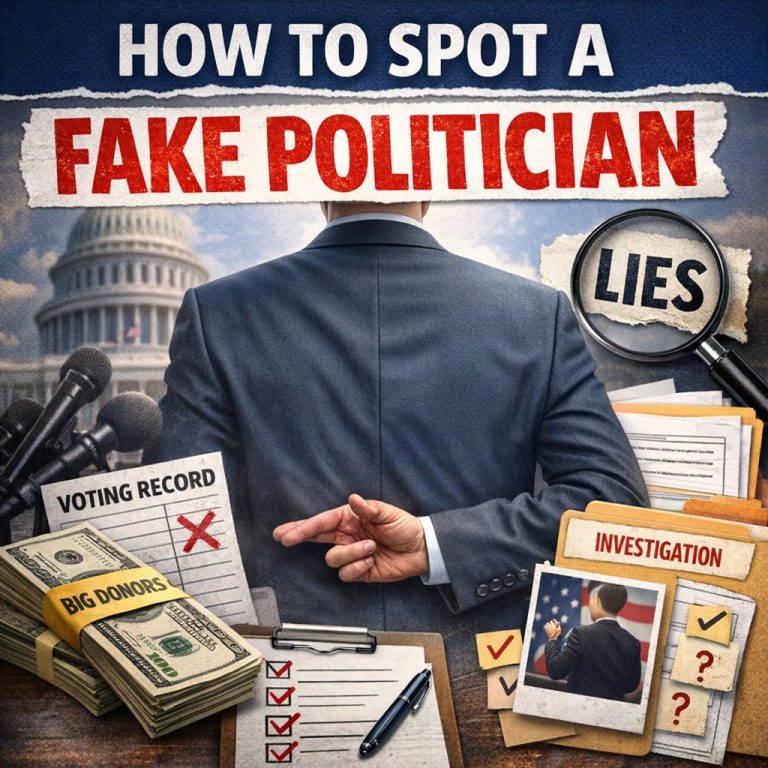 THE INVESTIGATIVE GUIDE TO SPOTTING FAKE POLITICIANS BEFORE THEY GET YOUR VOTE