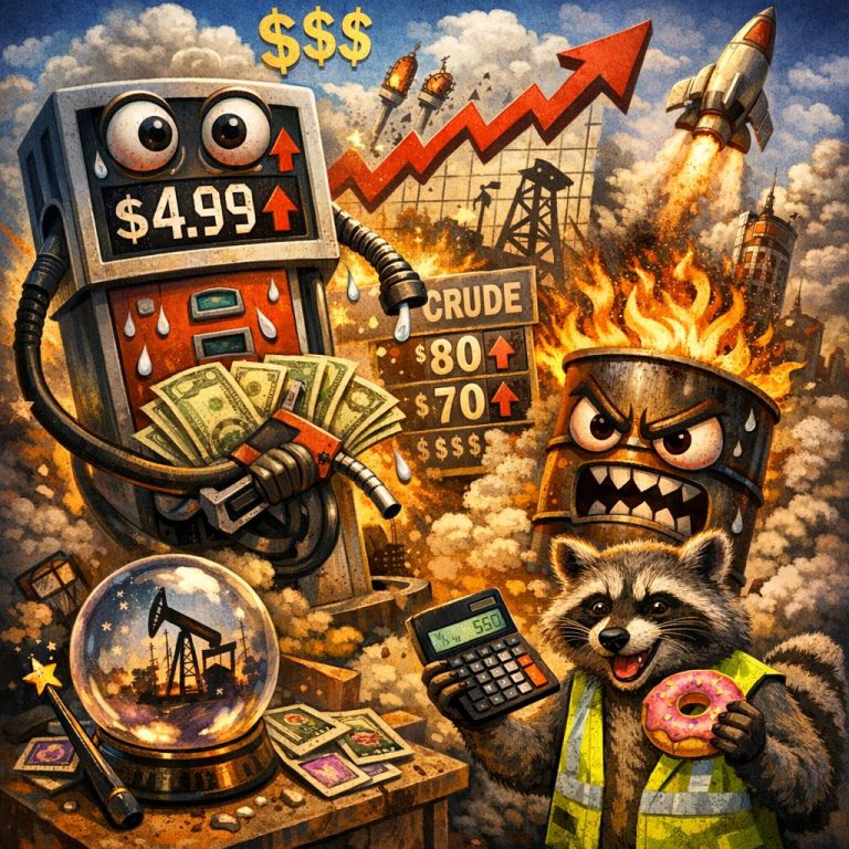 BREAKING: Gas Prices Rise Again, Economists Blame “Math, Oil, and Probably You” — A Deep Dive Into the Barrel of Chaos