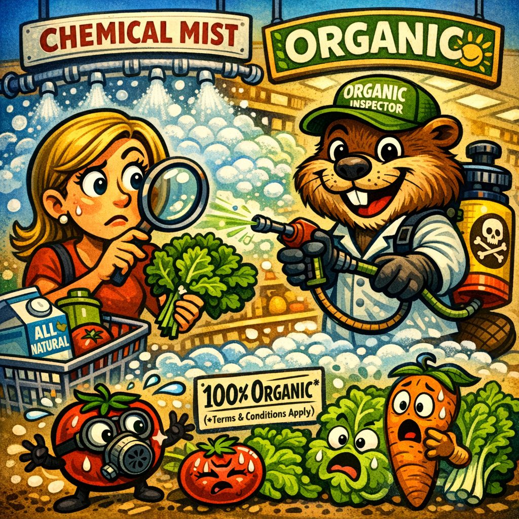 THE ORGANIC DELUSION: A SATIRICAL, EDUCATIONAL SURVIVAL GUIDE FOR SHOPPERS WHO JUST WANT A DECENT TOMATO
