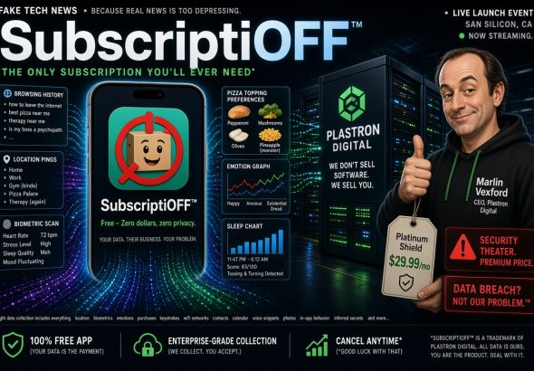 Tech Giant Launches “SubscriptiOFF™” — A Free Plan That Solves Subscription Fatigue by Collecting Every Possible Piece of Your Personal Data
