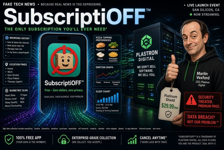 Tech Giant Launches “SubscriptiOFF™” — A Free Plan That Solves Subscription Fatigue by Collecting Every Possible Piece of Your Personal Data