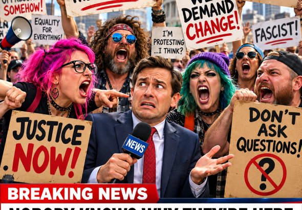 BREAKING: Protesters Demand Immediate Change, Become Furious When Asked What They’re Protesting