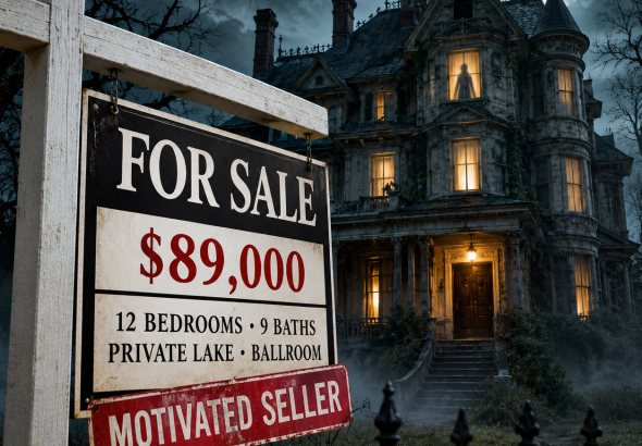 Paranormal Warning: Why Is That $2.8 Million Mansion Listed for $89,000?